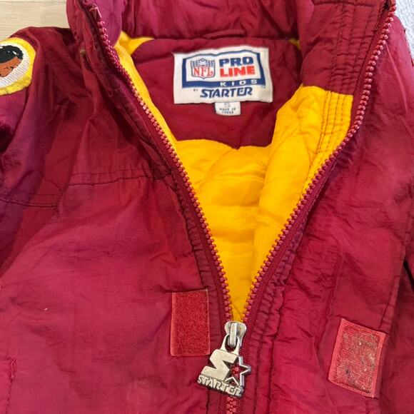 Vintage 90s Washington Redskins Starter NFL Pro Line Kids Jacket – Small - Picture 4 of 8